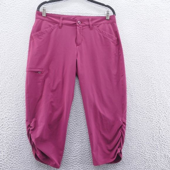 Eddie Bauer Womens Size 10 Capris Purple Outdoor Hiking Cropped Pants - Picture 1 of 15
